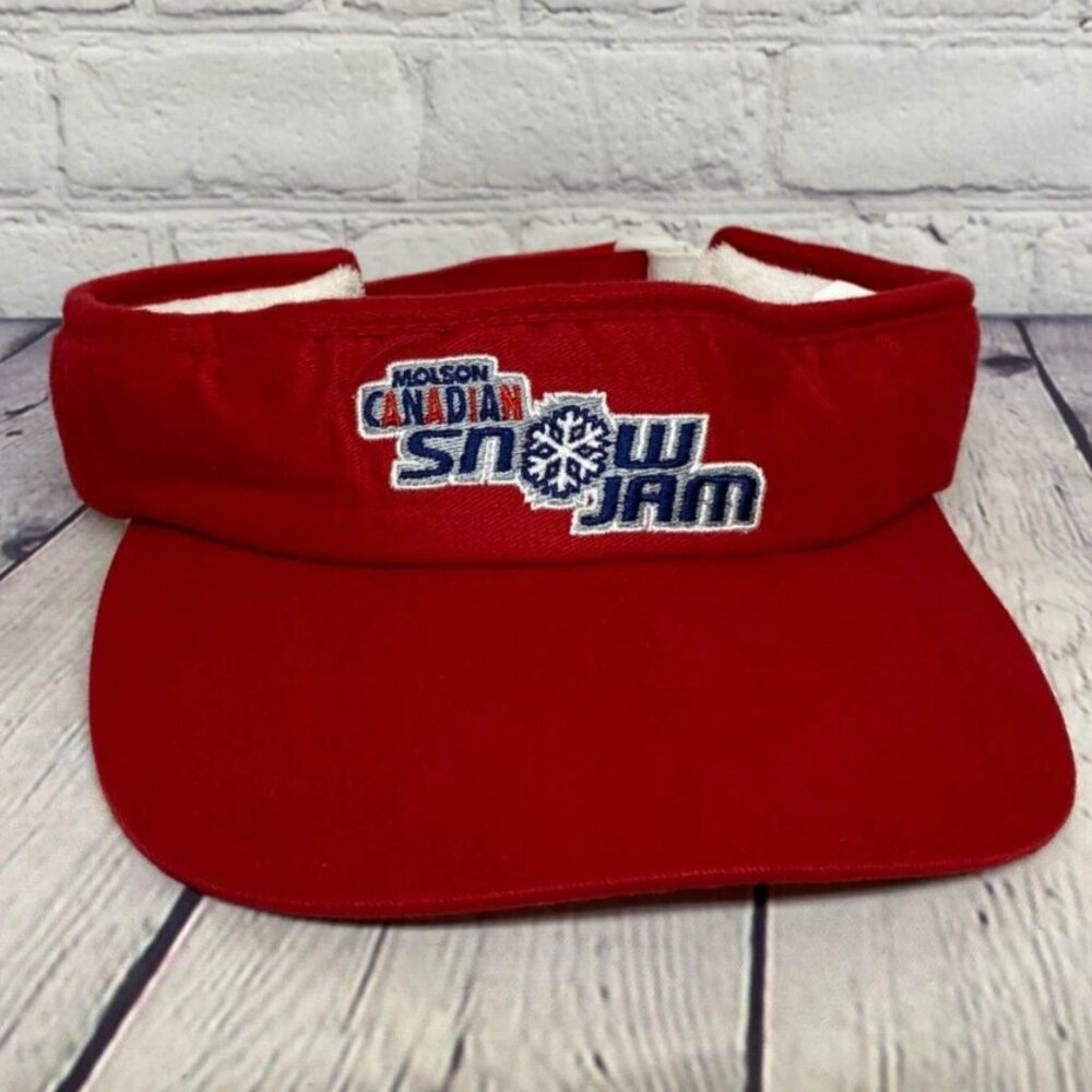 Molson Canadian Hat Cap Snow Jam Golf Visor Embroidered Logo One Size Item #1